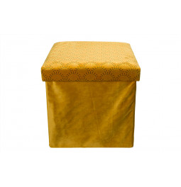 Box Liam, yellow, 38x38x38cm