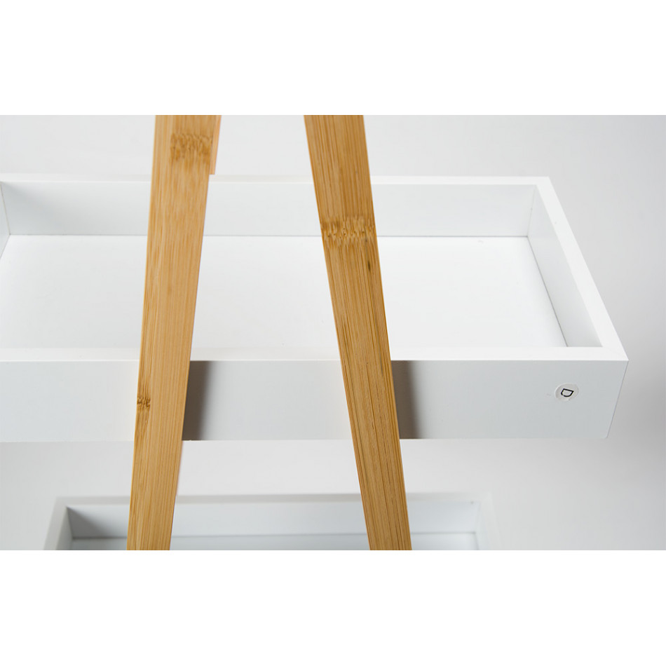 Shelf Caddy, 3 layers, white, 82x30x18cm