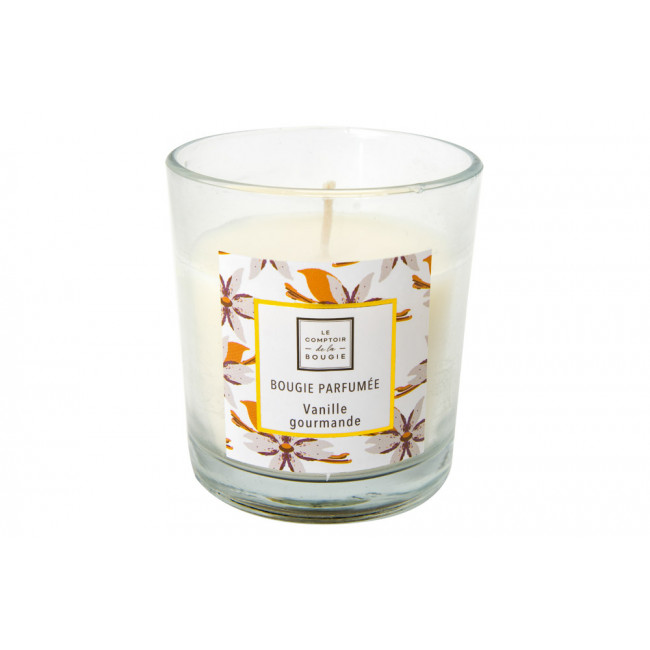 Scented candle Neda, vanilla scent, 110g, 7x7x8cm