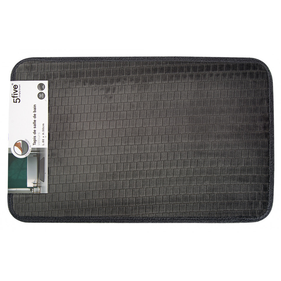 Bath mat Silv, grey, 50x80cm