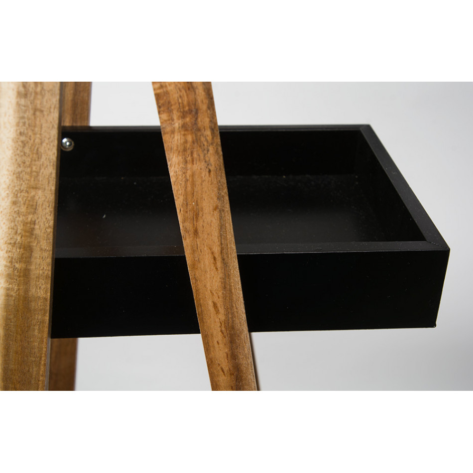 Shelf Caddy, 3 layers, black, 82x30x18cm