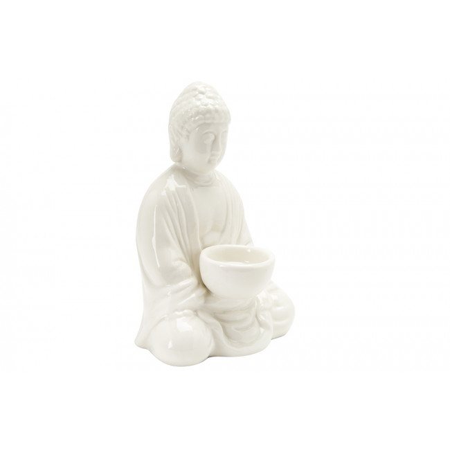T-light holder Buddha, porcelain, 9.5x12x18cm