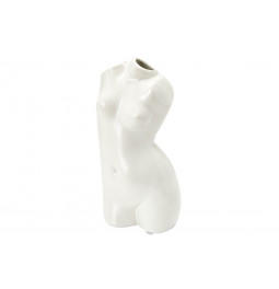 Vase White Lady, ceramic, 9x10.5x21cm