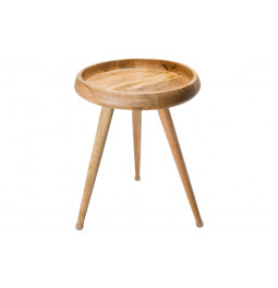 Side table Herve S, mango, H47, D42cm