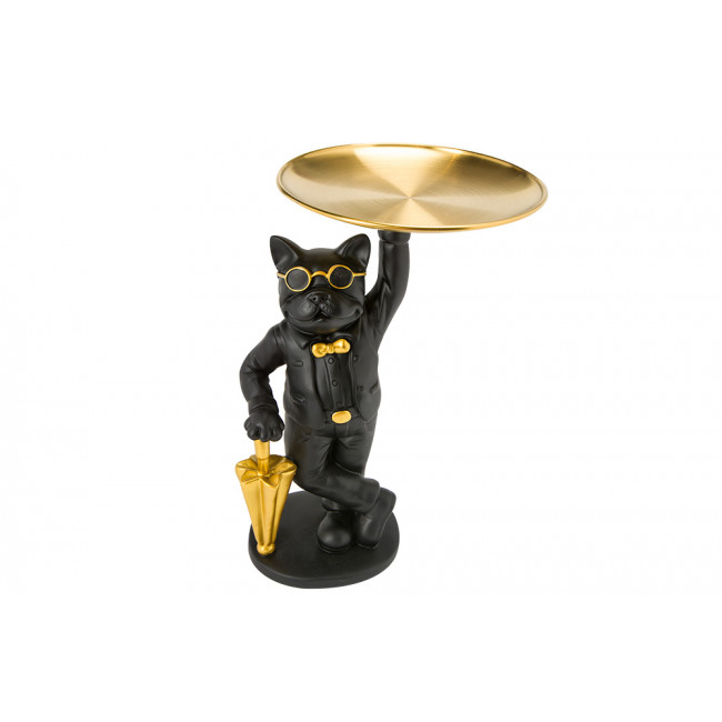 Decorative figure Cat with tray, 20x17x27cm