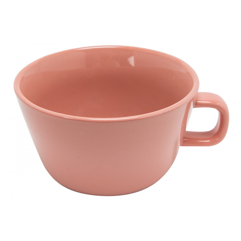 Mug Nadine, pink, porcelain, 500ml, 13x15x7.5cm