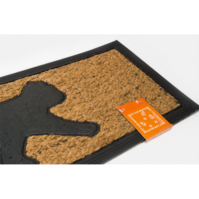 Rubber doormat/cocos Cat, 25x75x0.9cm