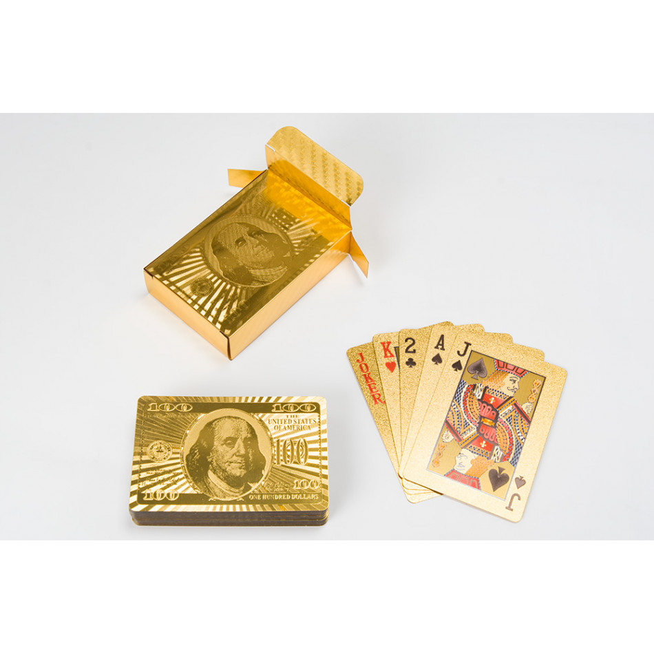Playing cards Gold Dollar, 9x6 cm