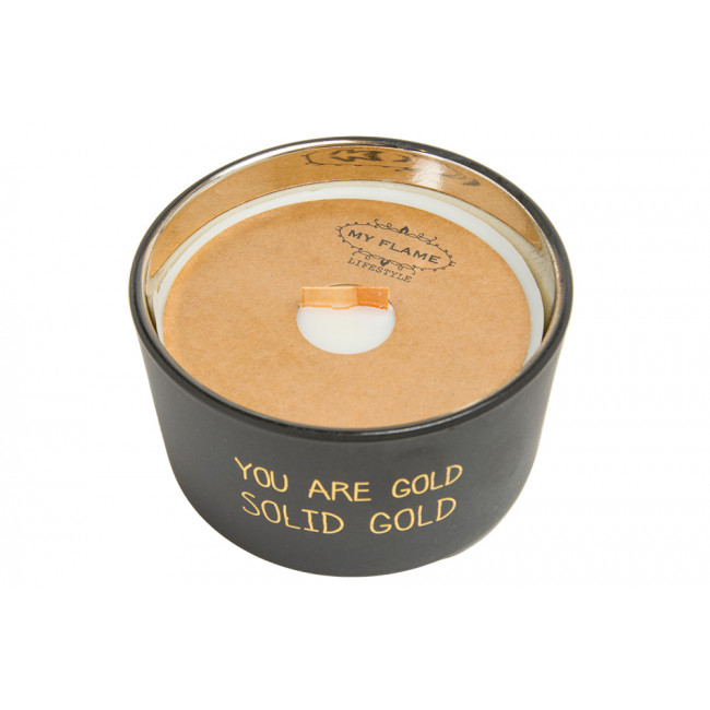 Scented soy candle You are gold, warm cashmere