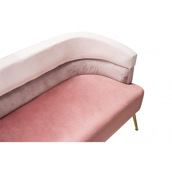 Armchair Navelli double, pink, 125x64x74cm,seat h40cm