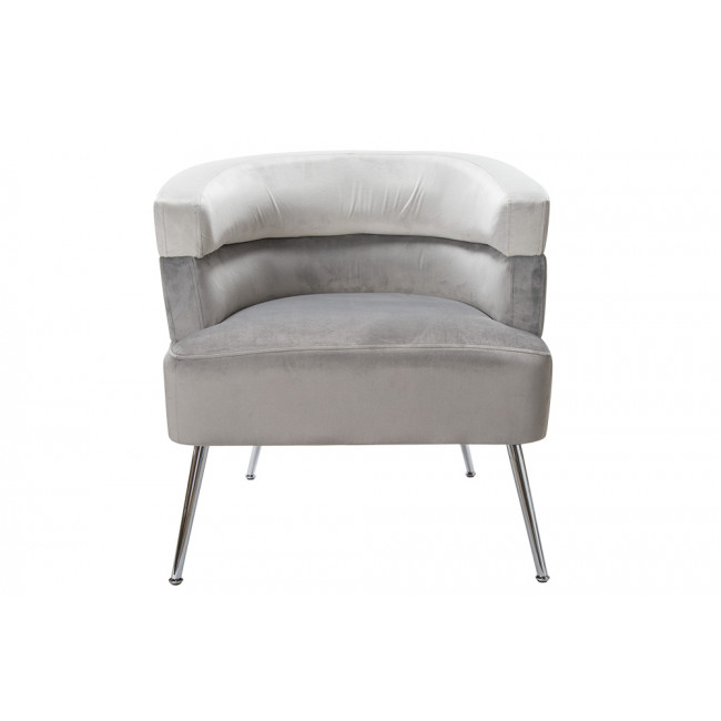 Armchair Navilli, grey, 65x64x74cm, seat height 40cm