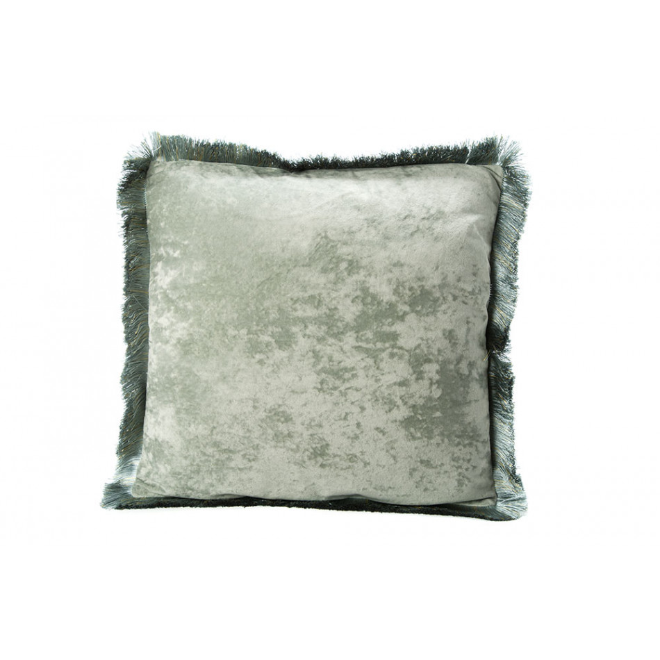 Pillow Shelly 04,  light green velvet, 50x50cm