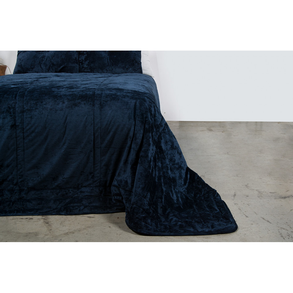 Bed cover Square 23, velvet, 220x240cm
