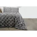 Bed cover Sella 25, grey, velvet,  220x240cm