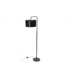 Floor lamp Trapo, black/gold, 50x35x1.65cm, E27, 60Wx1