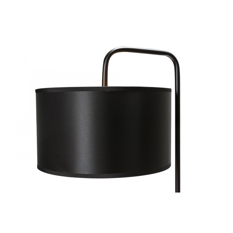Floor lamp Trapo, black/gold, 50x35x1.65cm, E27, 60Wx1