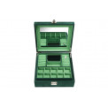 Jewellery box Hamilton, green velvet, 28x26x10.5cm