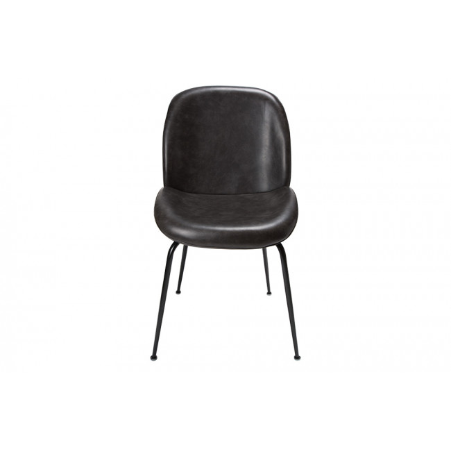 Dining chair Telmo, grey PU, 58x88x46cm