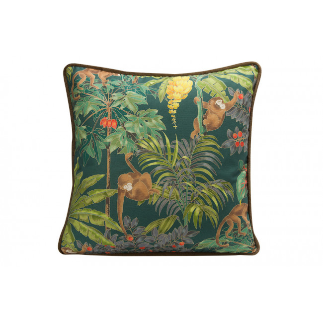 Decorative pillowcase Macaque 4, with trim, 45x45cm
