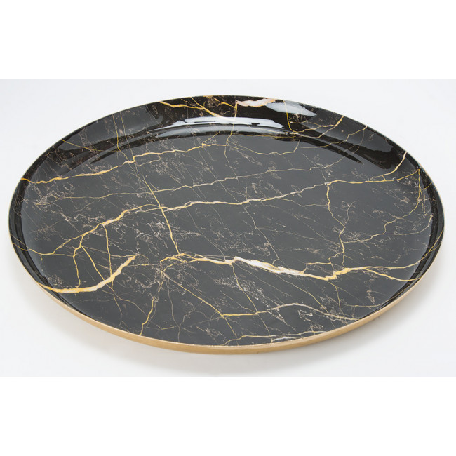 Tray Lola, matt brass plating, printing/clear enamel,3x40,2