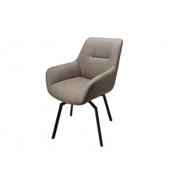 Chair Sennen, swivel 360, dark grey, 63x63x84cm