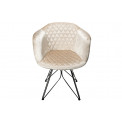Chair Elenor, pearl white, 62x54x78cm