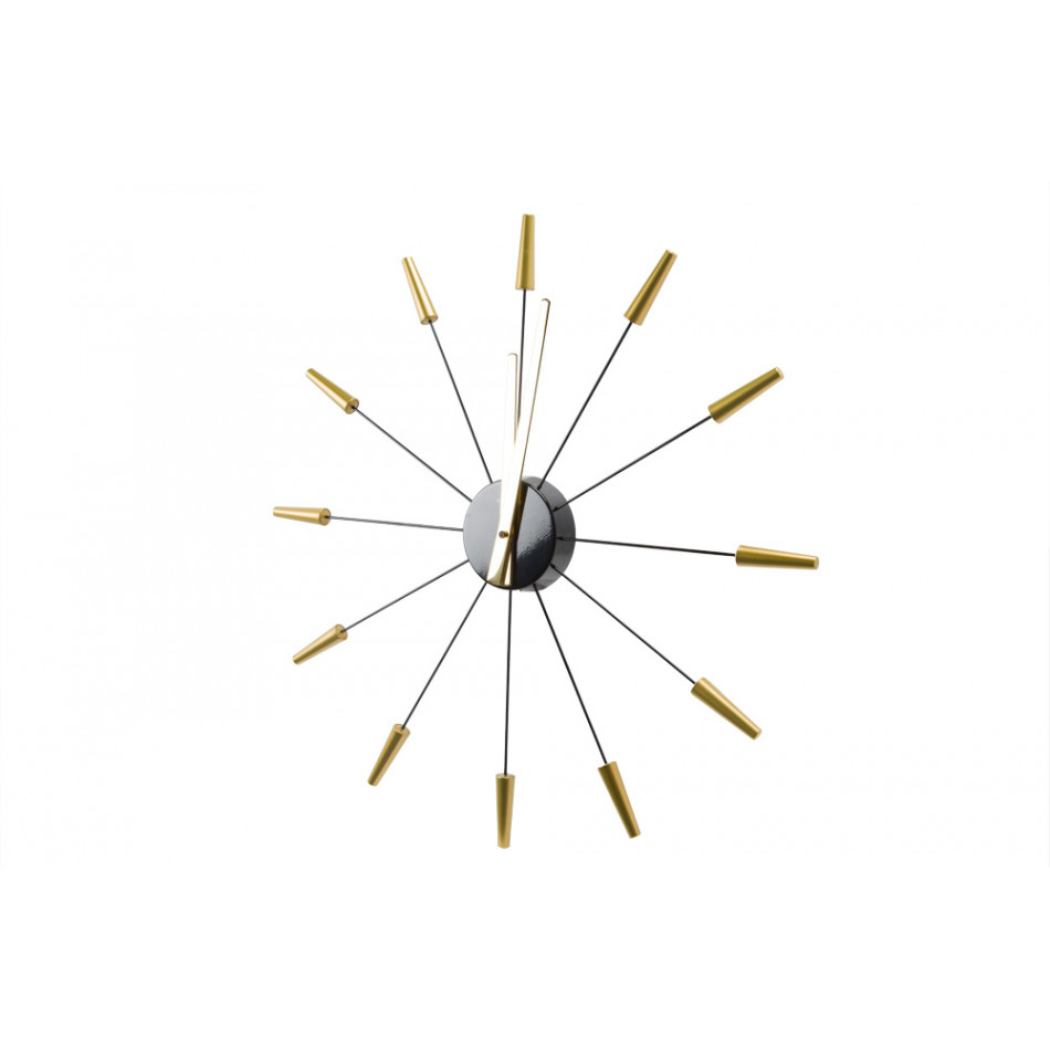 Wall clock Plug inn D58cm, golden