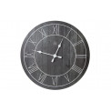 Wall clock Paul, wood, black, D40cm