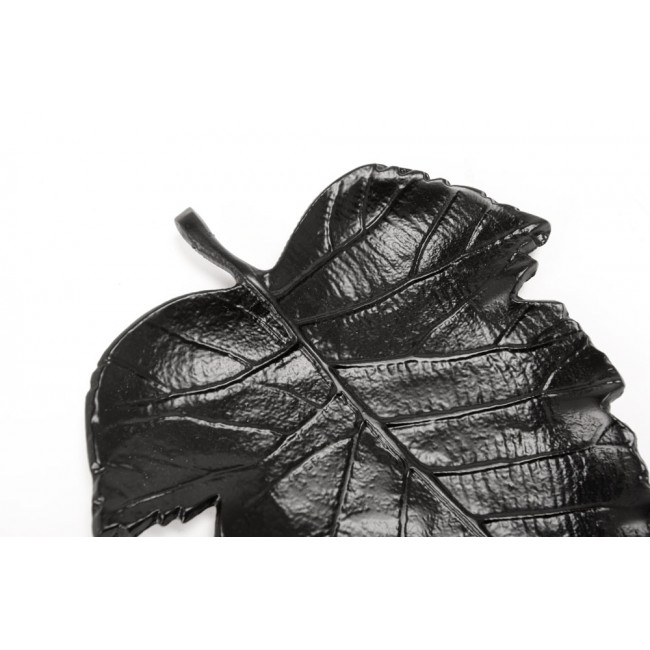 Decorative bowl Maple leaf, black, 22cm