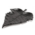 Decorative bowl Maple leaf, black, 22cm