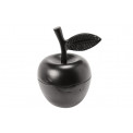 Decorative bowl Apple, black, 13cm
