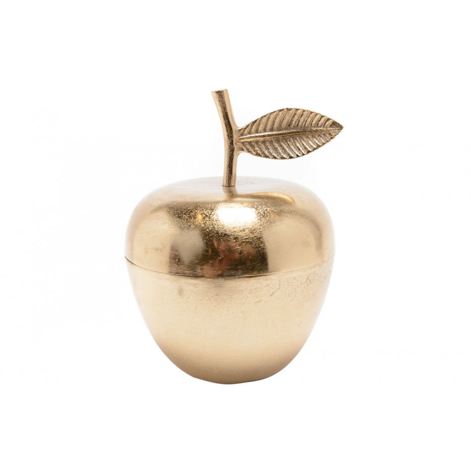 Table decoration Apple, champagne gold, 23cm