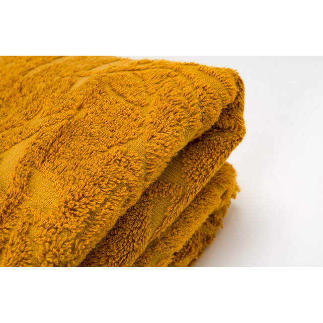 Bamboo towel Bamboo leaves, 70x140cm, nut colour, 550g/m2