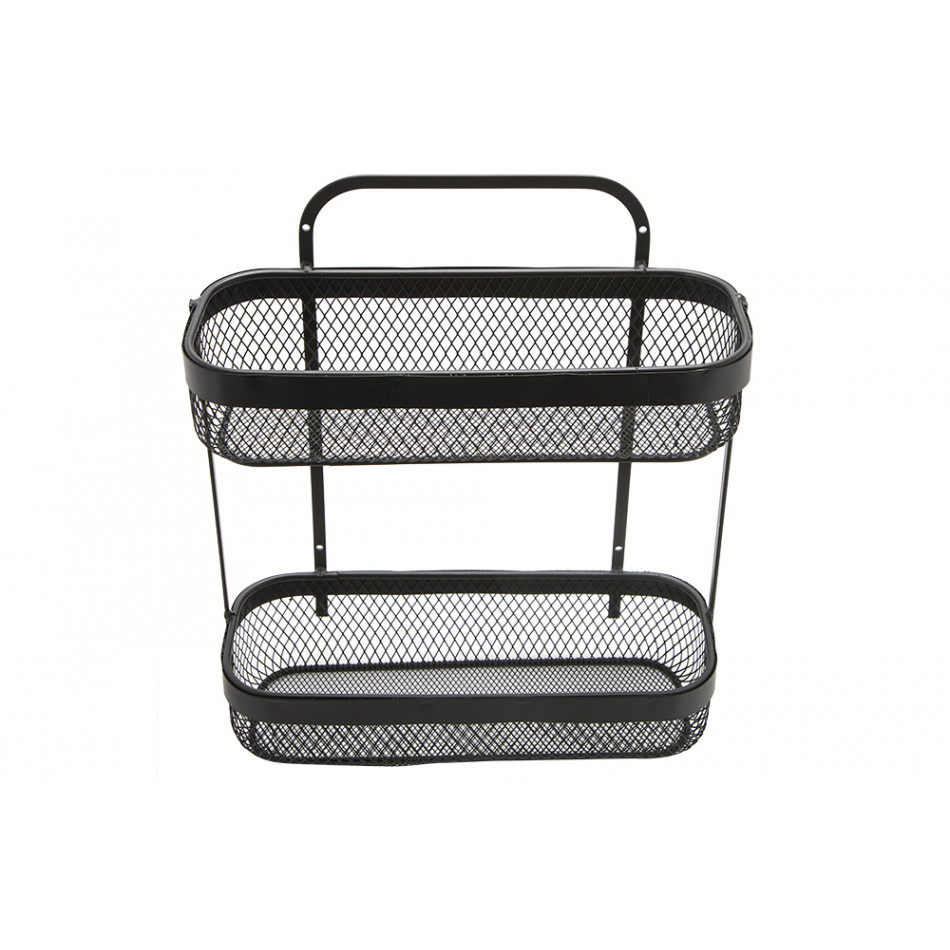 Metal shelf 2-storey Mayaj, H34.5x30.5x12cm