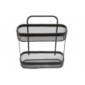 Metal shelf 2-storey Mayaj, H34.5x30.5x12cm