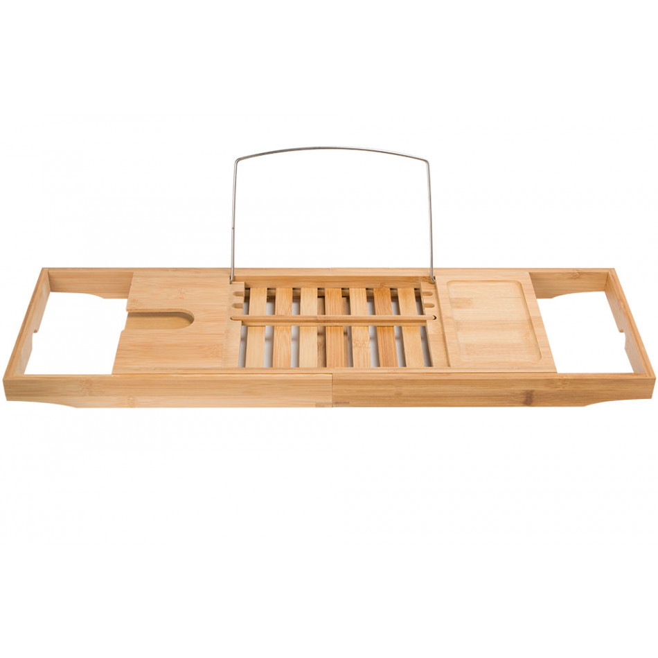 Extensible bath plate, bamboo, 70-105x22.5cm