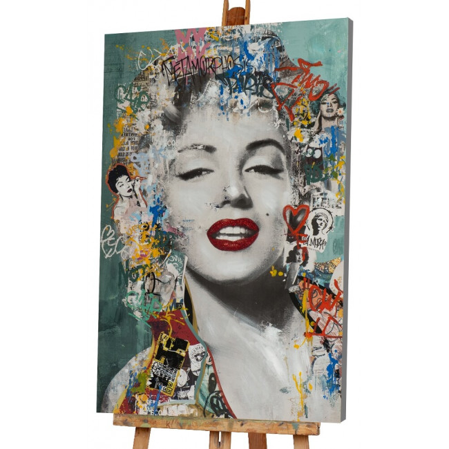 Canvas Female movie star of the 50's, 80x120cm