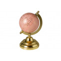 Decor Globe, pink/golden, 13x10x20cm