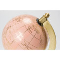 Decor Globe, pink/golden, 13x10x20cm