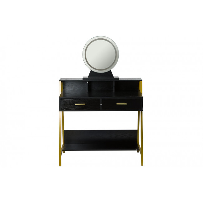Dressing table with mirror Franca, LED, 90x40x135cm