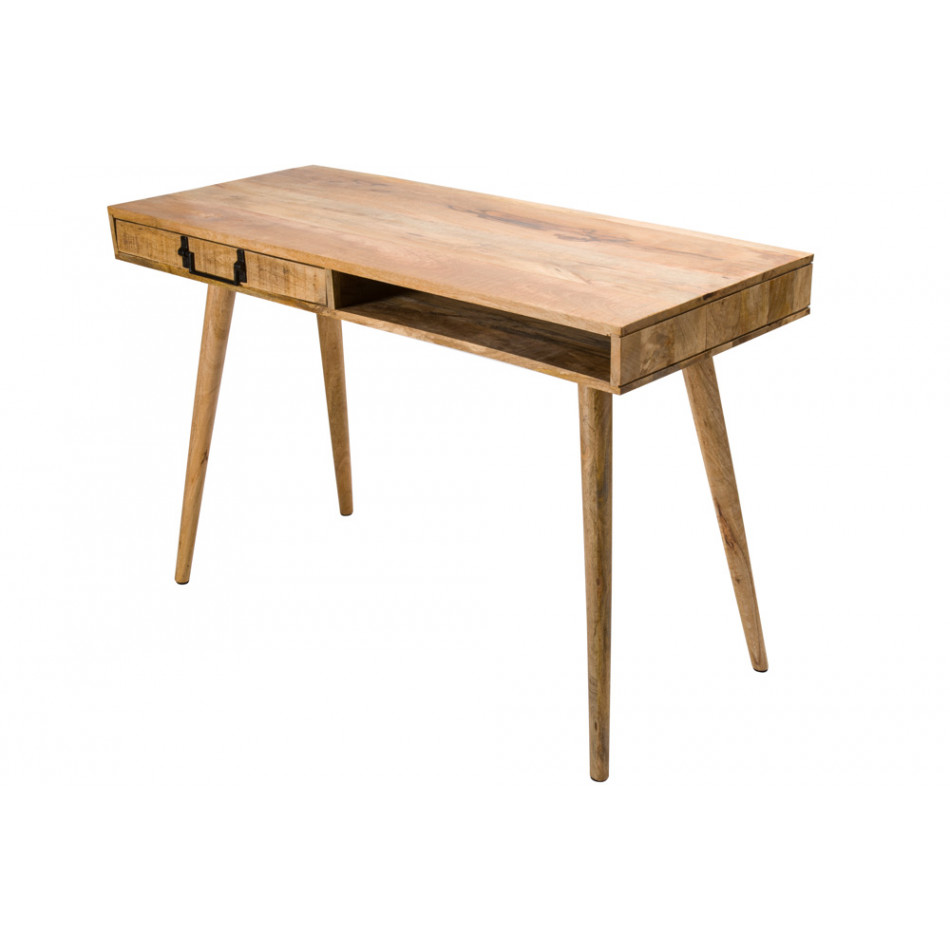 Desk Stiga with 1 drawer, mango wood, 118x50x76cm