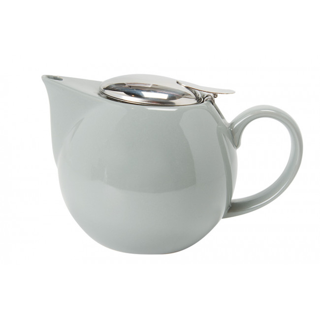 Teapot round, grey 750cl, L18xW12xH11cm