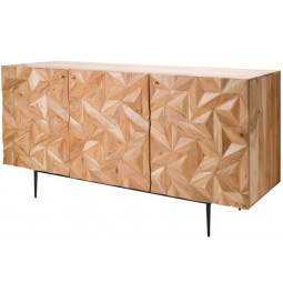 Sideboard Scala, 3 doors, acacia, 144x45x73cm