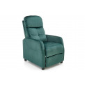 Arm chair Helipe,d.green, H103x84x76,seat surf.H48cm