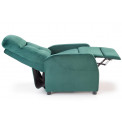 Arm chair Helipe,d.green, H103x135x76,seat surf.H48cm