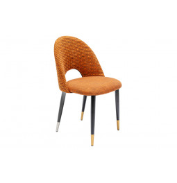 Chair Hudson, orange, 84x49x54cm, seat h 46.5cm