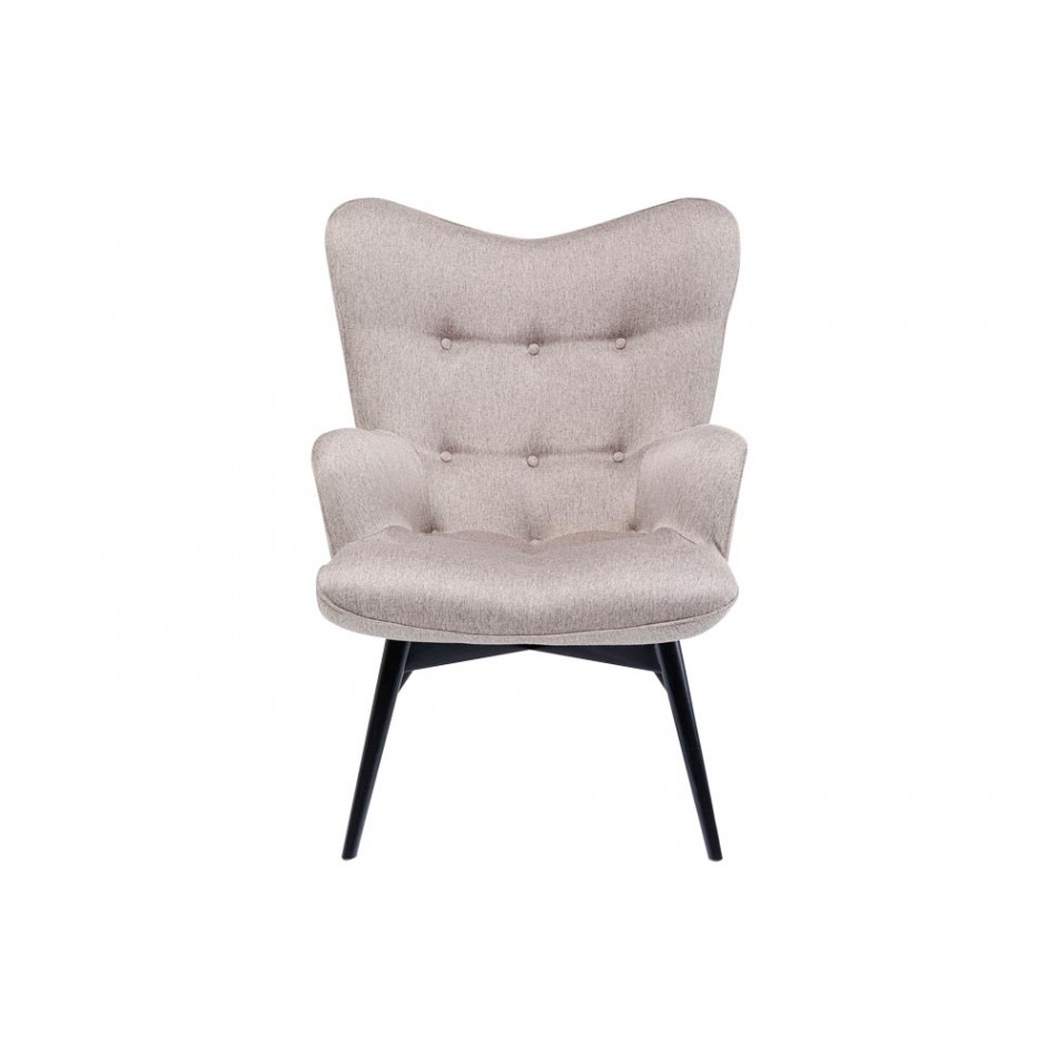 Arm chair Vicky Loco, taupe, 94x73x81cm