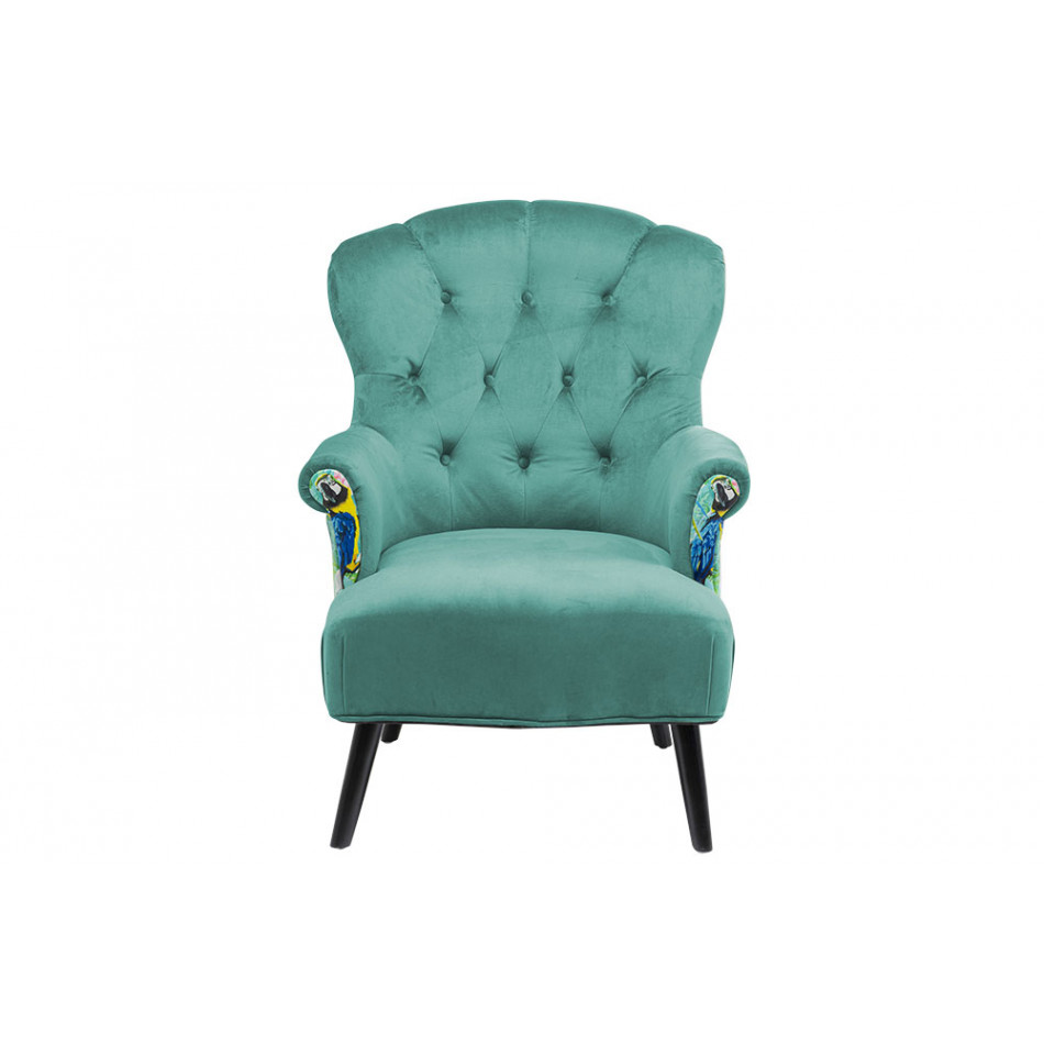 Arm chair Portrait Turquoise, 103x81x74cm