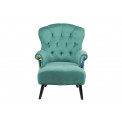 Arm chair Portrait Turquoise, 103x81x74cm