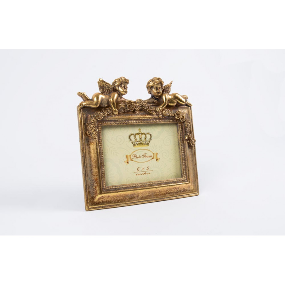 Photo frame Gold Angels, 10x15cm